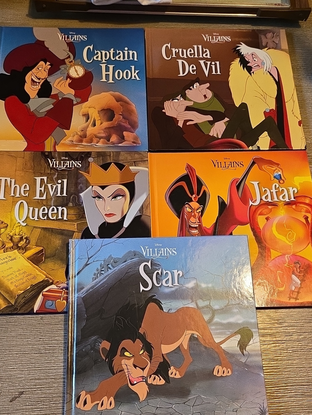 Disney Villains Illustrated Kids Book Set Of 5